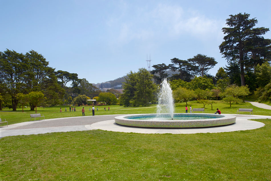 Interstice Architects San Francisco Botanical Gardens Fountain Plaza