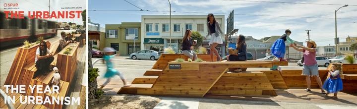 Sunset Parklet on Cover of SPUR’s The Urbanist Magazine